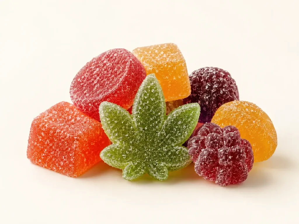 edibles on a warm neutral background